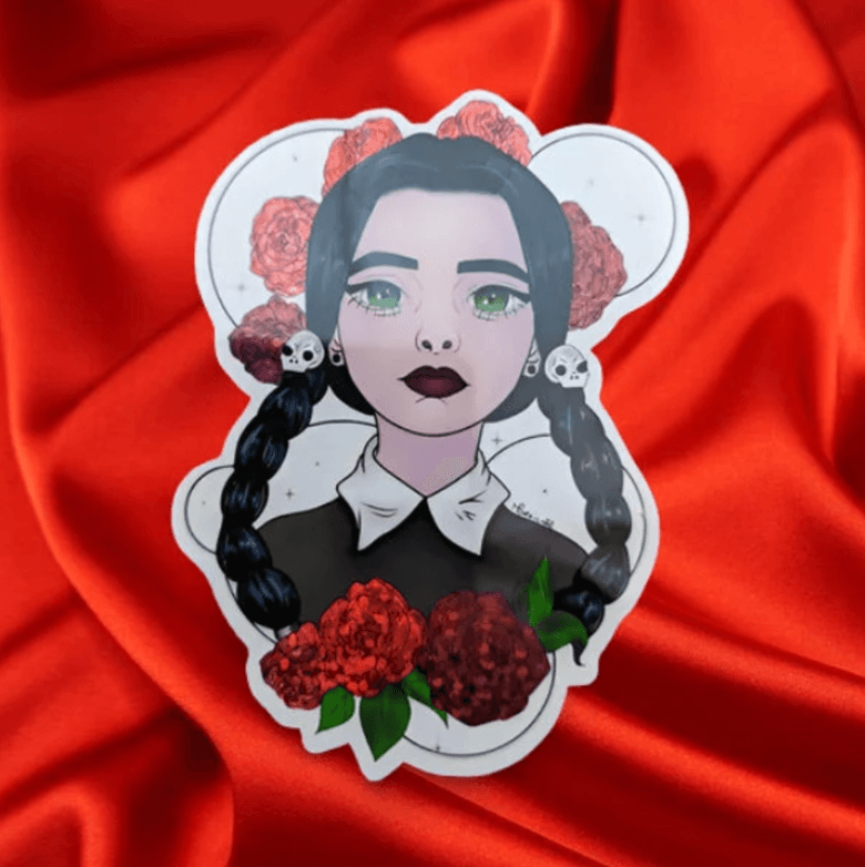 🖤 Sticker Mercredi Addams 🥀